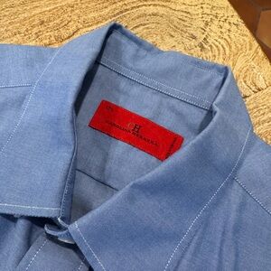 Carolina Herrera Chambray Blue Shirt